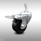 Service Caster 3.5 Inch SS Soft Rubber 3/8 Inch Threaded Stem Caster with Total Lock Brake SCC SCC-SSTSTTL20S3514-SRS-381615 - alternate 3